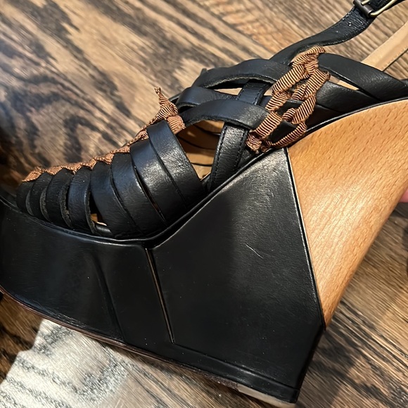 Lanvin Black 2011 Leather Slingback size 39 but run small like 8 - Picture 7 of 7